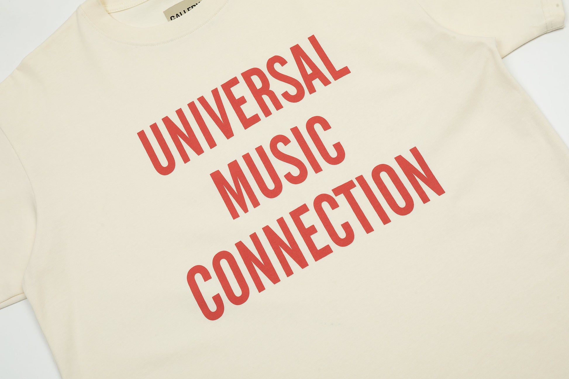 GALLERY Dept T-Shirt - White Unisex Streetwear Limited Edition - **Gallery Dept. Universal Music Connection T-Shirt** Introducing the Gallery Dept. Universal Music Connection T-Shirt, a