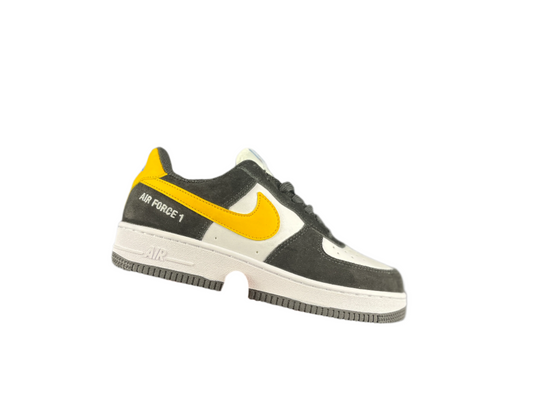 NIKE Air Force 1 Low 'black - White - Yellow Swoosh' Unisex Streetwear Limited Edition - **Nike Air Force 1 Low 'Black/White/Yellow Swoosh'** The Nike Air Force 1 Low 'Black/White/Yellow Swoosh'