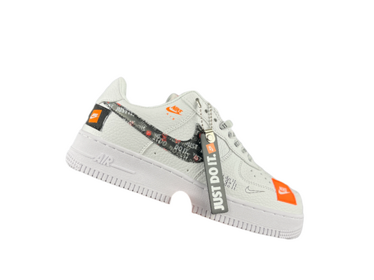 NIKE Air Force 1 Low 'just Do It' - Black Unisex Streetwear Limited Edition - **Nike Air Force 1 Low 'Just Do It'** The Nike Air Force 1 Low 'Just