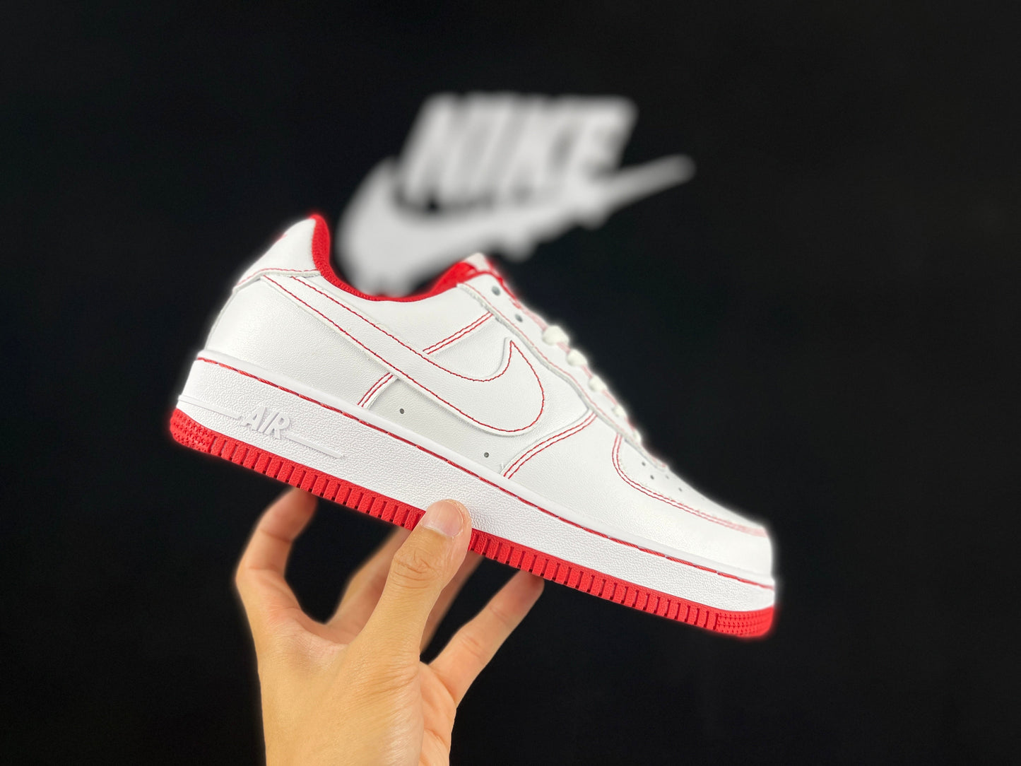 NIKE Air Force 1 '07 'red' Unisex Streetwear Limited Edition - **Nike Air Force 1 '07 'Red'** The Nike Air Force 1 '07 'Red' is a