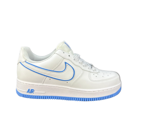 NIKE Air Force 1 'double Swoosh - Blue' - White Unisex Streetwear Limited Edition - Nike Air Force 1 'Double Swoosh White/Blue' The Nike Air Force 1 'Double Swoosh White/Blue'