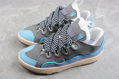 Lanvin Grey And Sneakers - Blue Unisex Streetwear Limited Edition - ### Lanvin Grey and Blue Sneakers Elevate your casual footwear collection with the Lanvin Grey