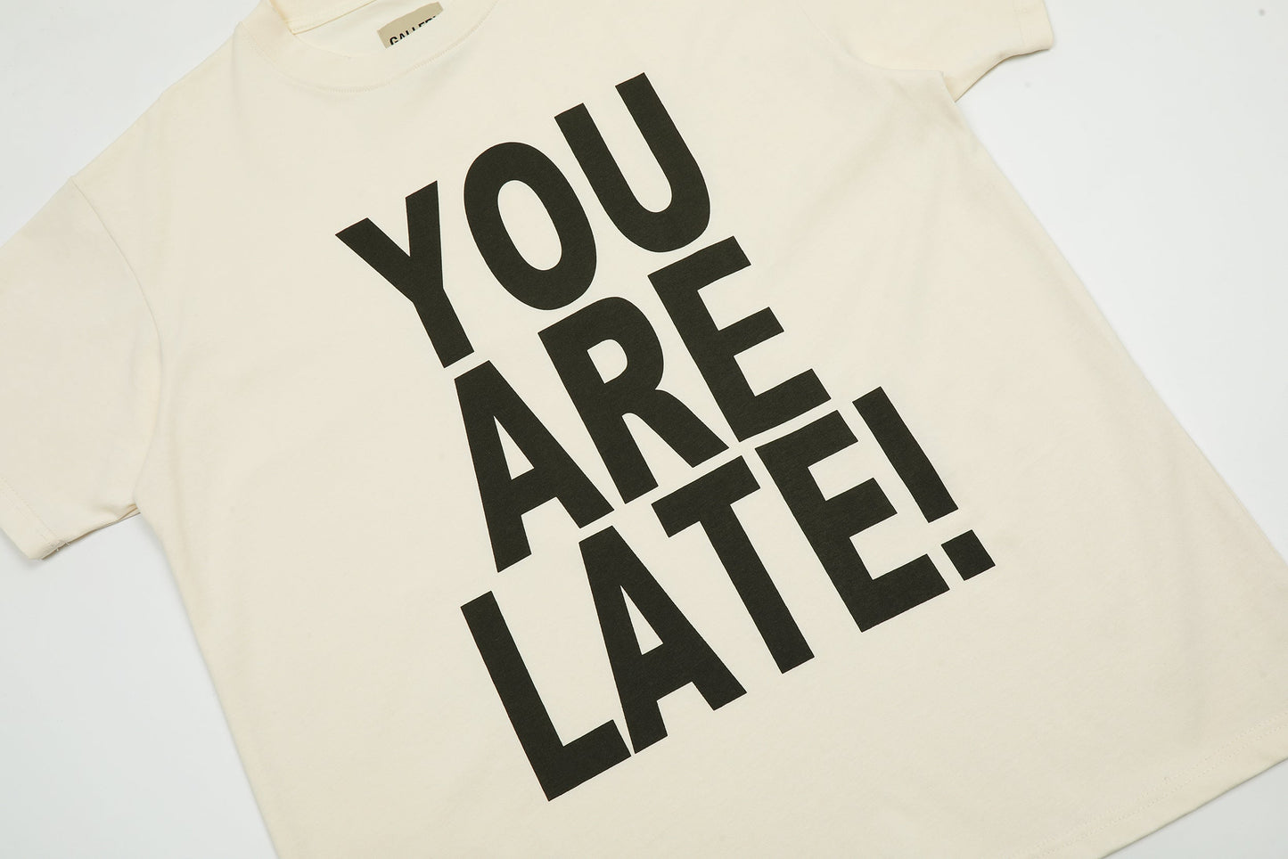 GALLERY Dept T-Shirt - Black Unisex Streetwear Limited Edition - **Gallery Dept. 'You Are Late!' T-Shirt** Make a bold statement with the Gallery Dept. 'You