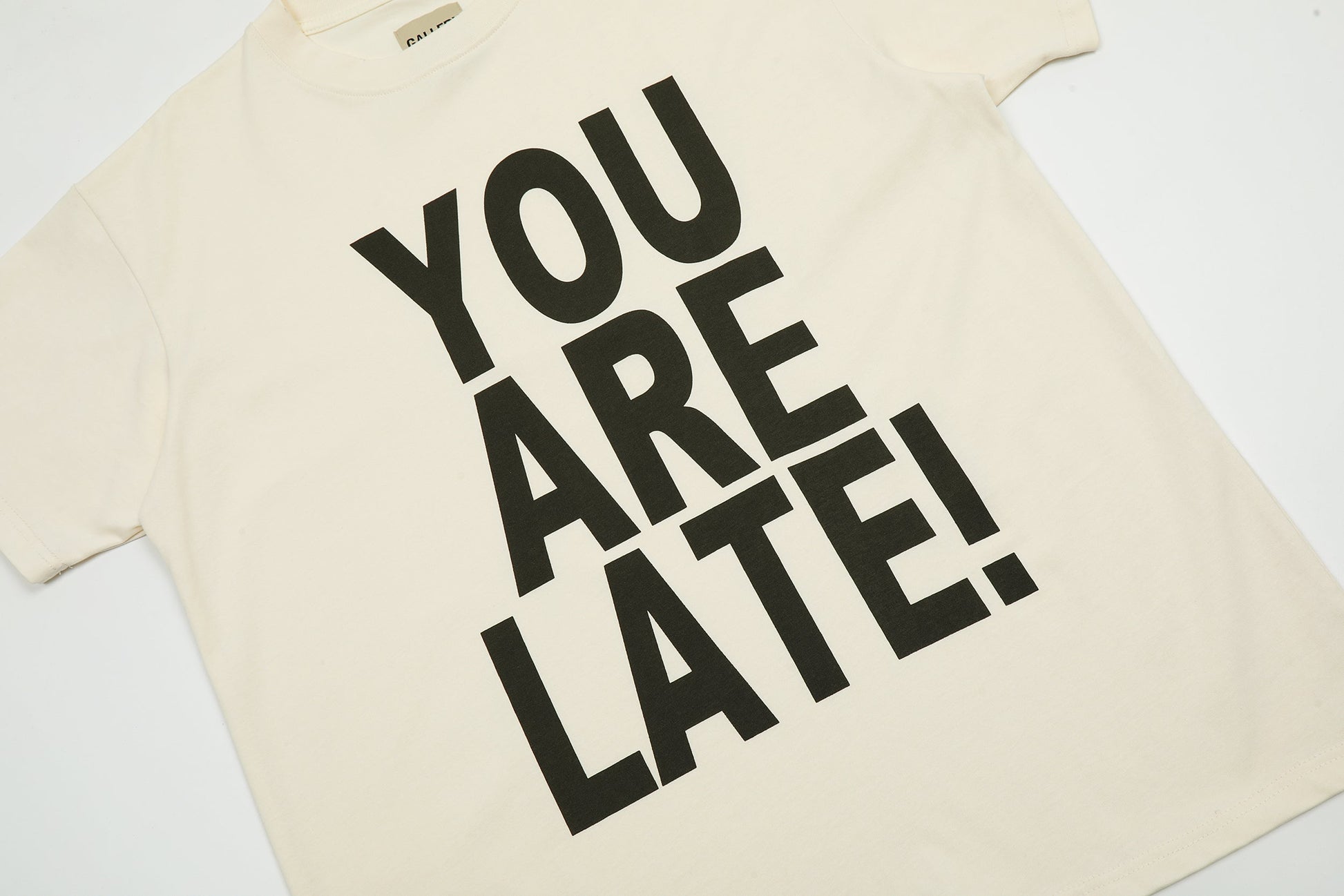 GALLERY Dept T-Shirt - Black Unisex Streetwear Limited Edition - **Gallery Dept. 'You Are Late!' T-Shirt** Make a bold statement with the Gallery Dept. 'You