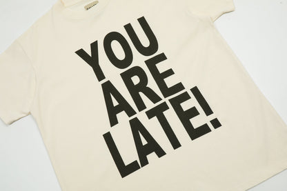 GALLERY Dept T-Shirt - Black Unisex Streetwear Limited Edition - **Gallery Dept. 'You Are Late!' T-Shirt** Make a bold statement with the Gallery Dept. 'You