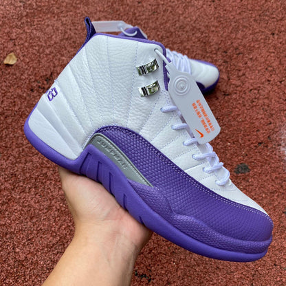 Jordan 12 Retro 'white - Concord' Sneakers Unisex Streetwear Limited Edition - **Product Description: Air Jordan 12 Retro 'White/Concord'** The Air Jordan 12 Retro 'White/Concord' is a