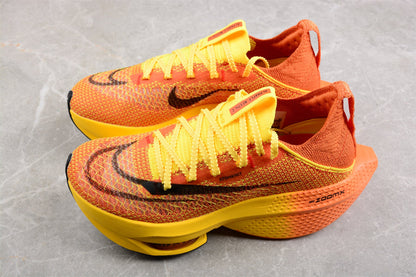 Zoom Alphafly Ne - T% 2 And Orange - Yellow Unisex Streetwear Limited Edition - The Nike Air Zoom Alphafly NEXT% 2 in vibrant yellow and orange is a high-performance