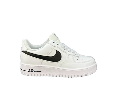 NIKE Air Force 1 'double Swoosh White - Black' Unisex Streetwear Limited Edition - **Nike Air Force 1 'Double Swoosh White/Black'** The Nike Air Force 1 'Double Swoosh White/Black'