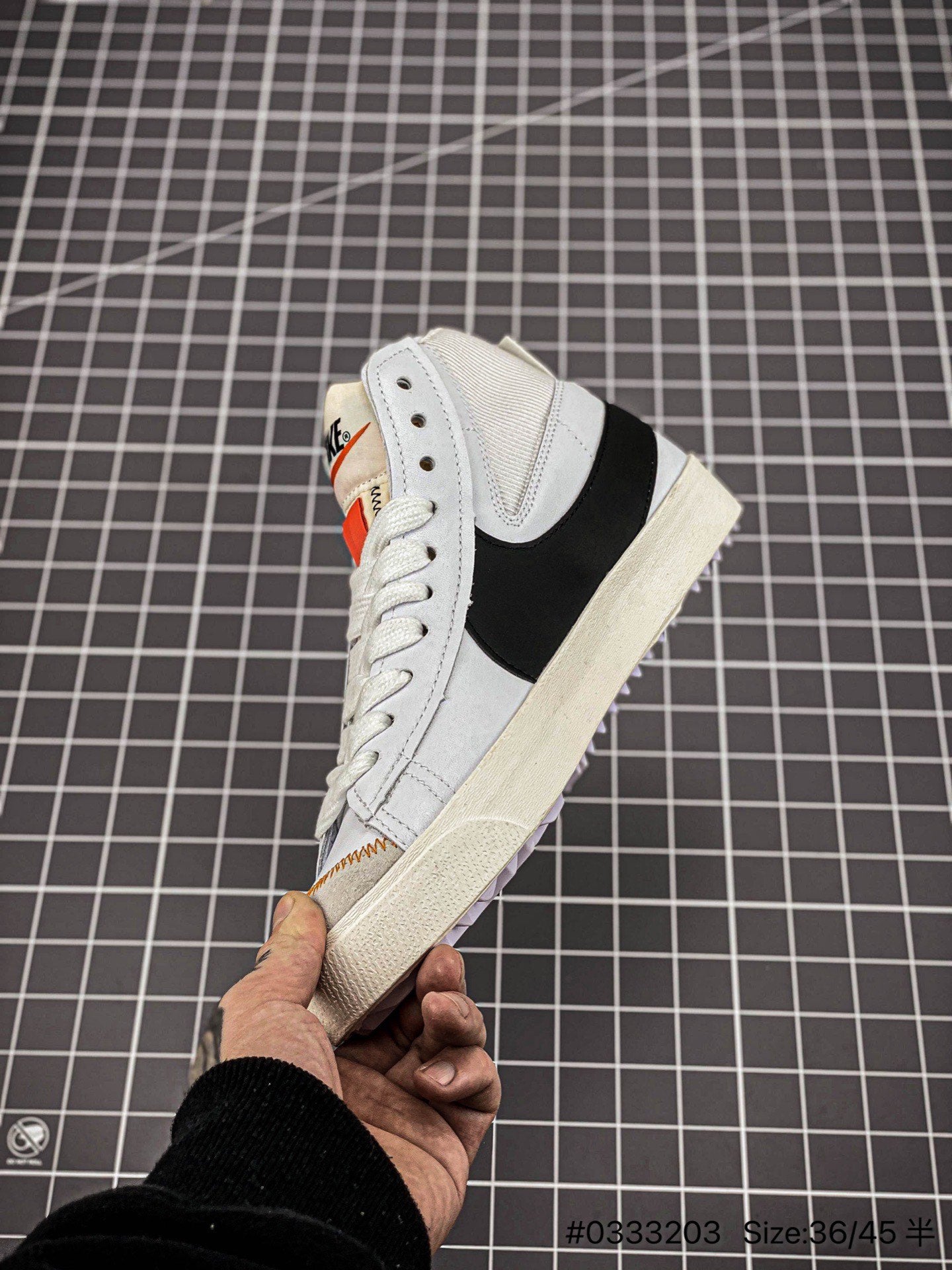 Nike Blazer Mid'1977 Jumbo - Black Unisex Streetwear Limited Edition - The Nike Blazer Mid '1977 Jumbo 'Deconstructed Comfort' in White and Black takes the classic
