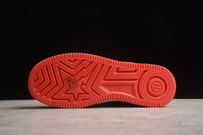 BAPE Sta Low-top Sneakers In Red And - White Unisex Streetwear Limited Edition - **BAPE STA Low-Top Sneakers in Red and White** Introducing the BAPE STA Low-Top Sneakers in
