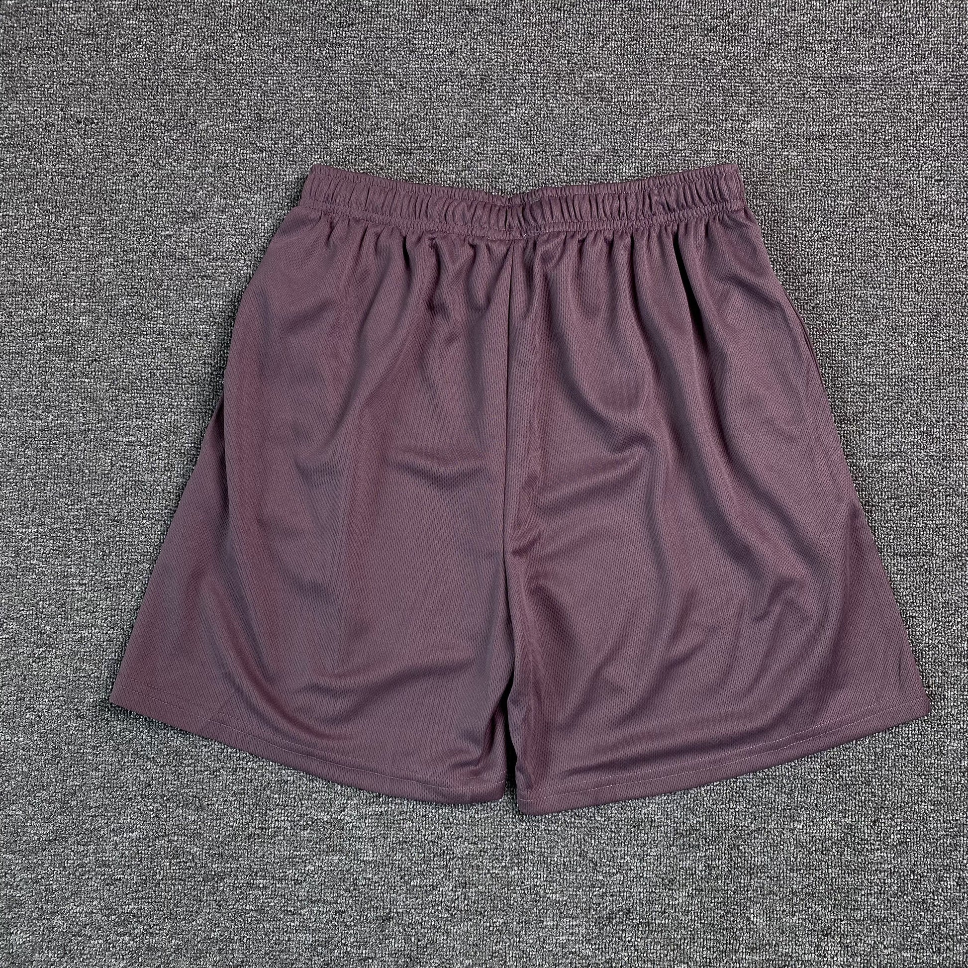 ERIC Emanuel Ee Basic Shorts Vintage Violet - - Yellow Unisex Streetwear Limited Edition - The ERIC EMMANUEL EE BASIC SHORTS VINTAGE VIOLET/YELLOW - REPLICA combine luxury streetwear aesthetics with