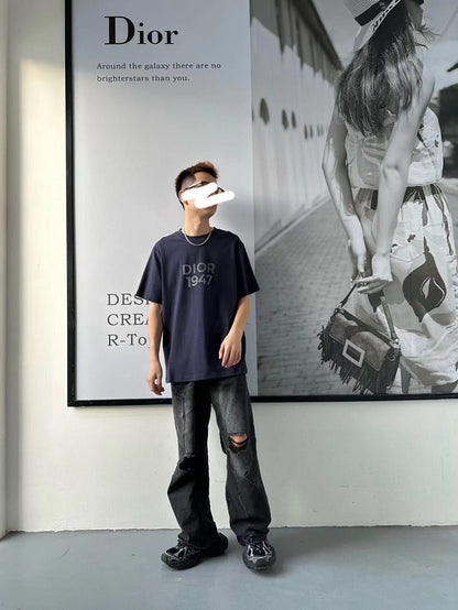 Camiseta Dior 1947 - Azul marino