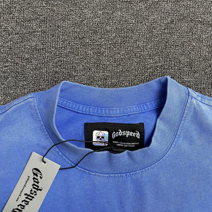 GODSPEED Artificial Love T-shirt Washed - Blue Unisex Streetwear Limited Edition