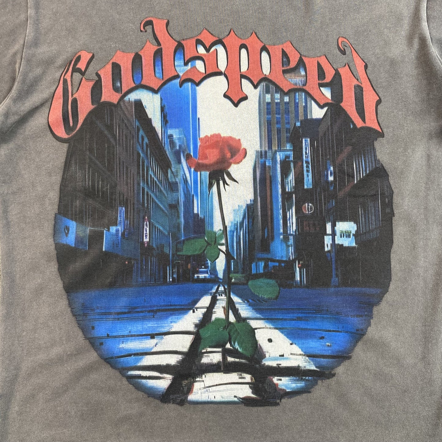 GODSPEED E Pluribus Unum T-shirt Washed - Grey Unisex Streetwear Limited Edition