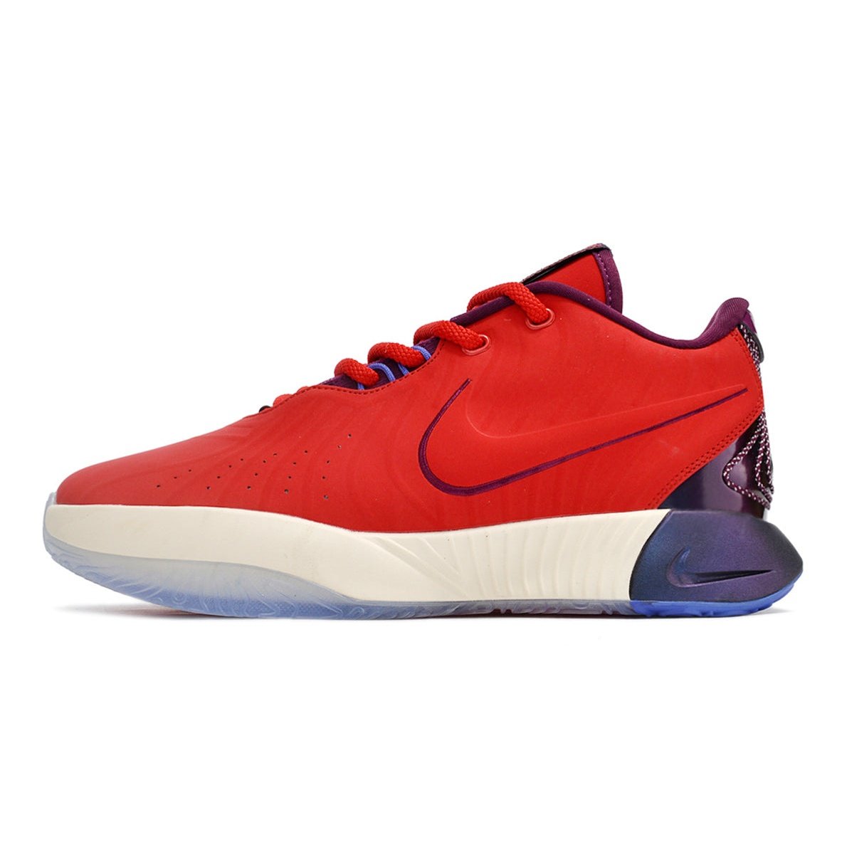 NIKE Lebron 21 - James Theatre Sneakers - Red Unisex Streetwear Limited Edition