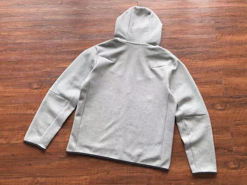 NIKE Tech Fleece Hoodie - - Grey Unisex Streetwear Limited Edition - The NIKE TECH FLEECE HOODIE GREY - REPLICA is the ultimate blend of performance, comfort,