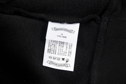 CHROME Hearts Wool White Cross Sweatshirt - Black Unisex Streetwear Limited Edition