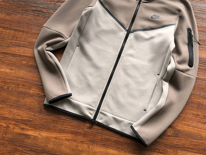 Sweat à capuche NIKE TECH FLEECE x Gris olive/Pierre énigmatique