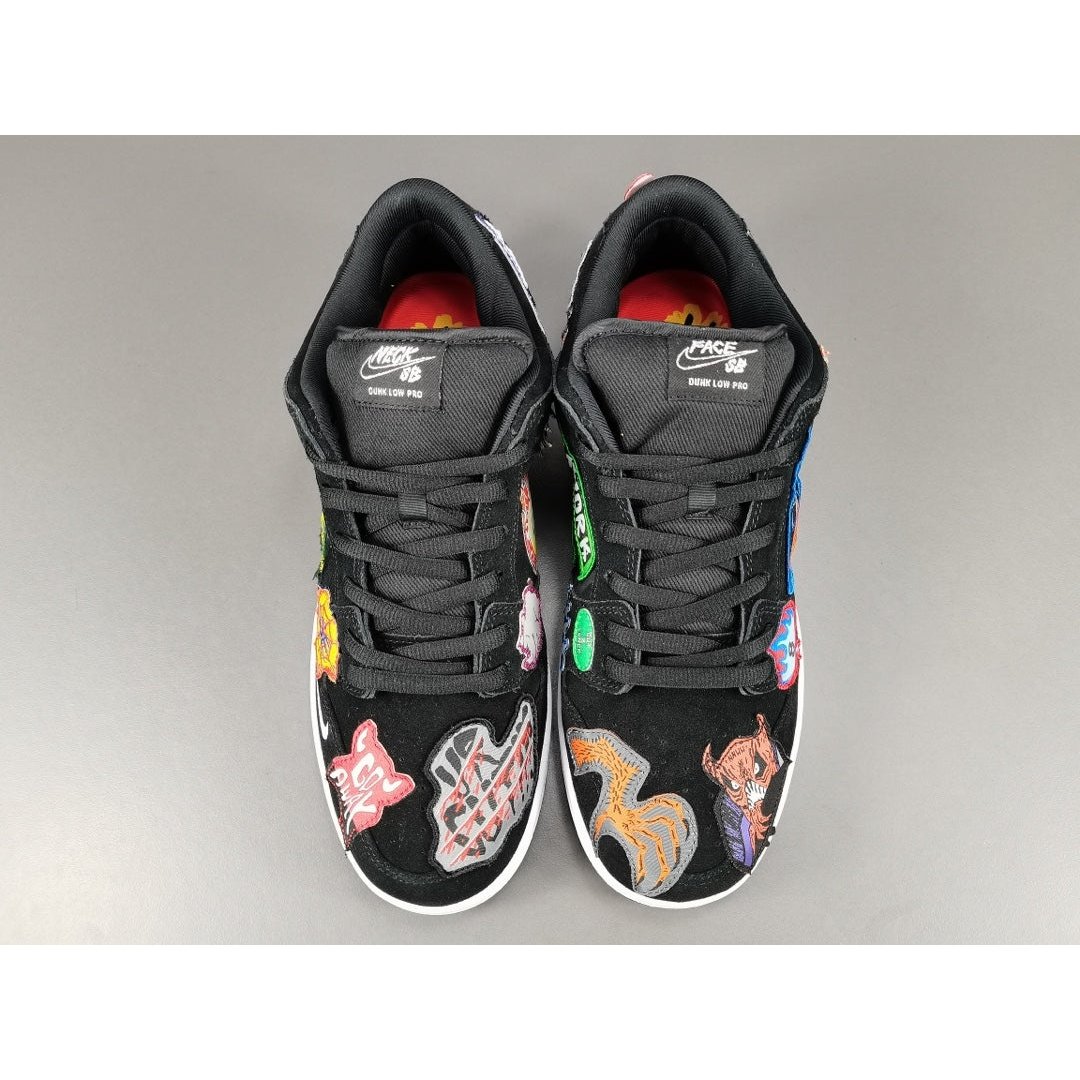 NIKE Sb Dunk Low Pro - Neckface Unisex Streetwear Limited Edition