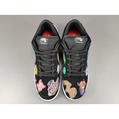 NIKE Sb Dunk Low Pro - Neckface Unisex Streetwear Limited Edition