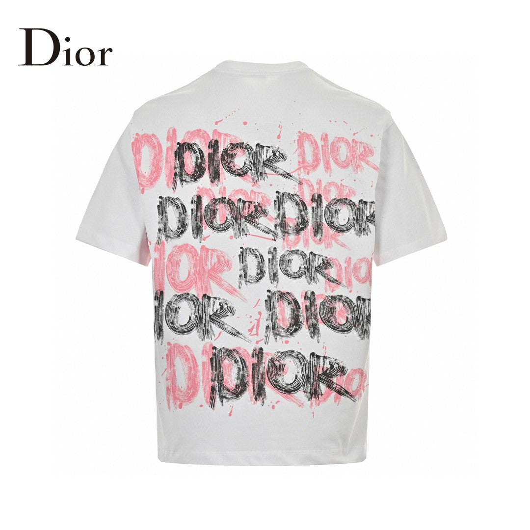 Camiseta Dior - Logotipo de pincelada