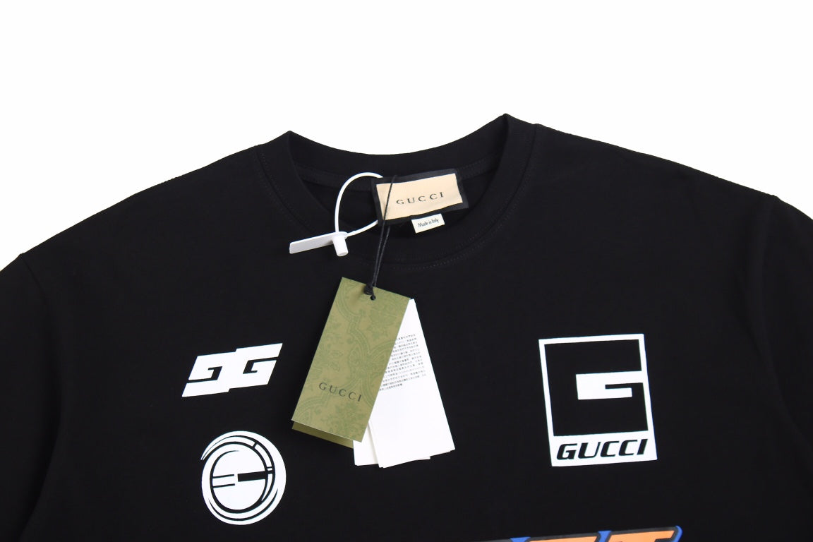 Gucci Graphic Logo T-shirt (black) Unisex Streetwear Limited Edition - <p dir='ltr'><span>This Gucci t-shirt features a striking graphic logo design. The black shirt showcases