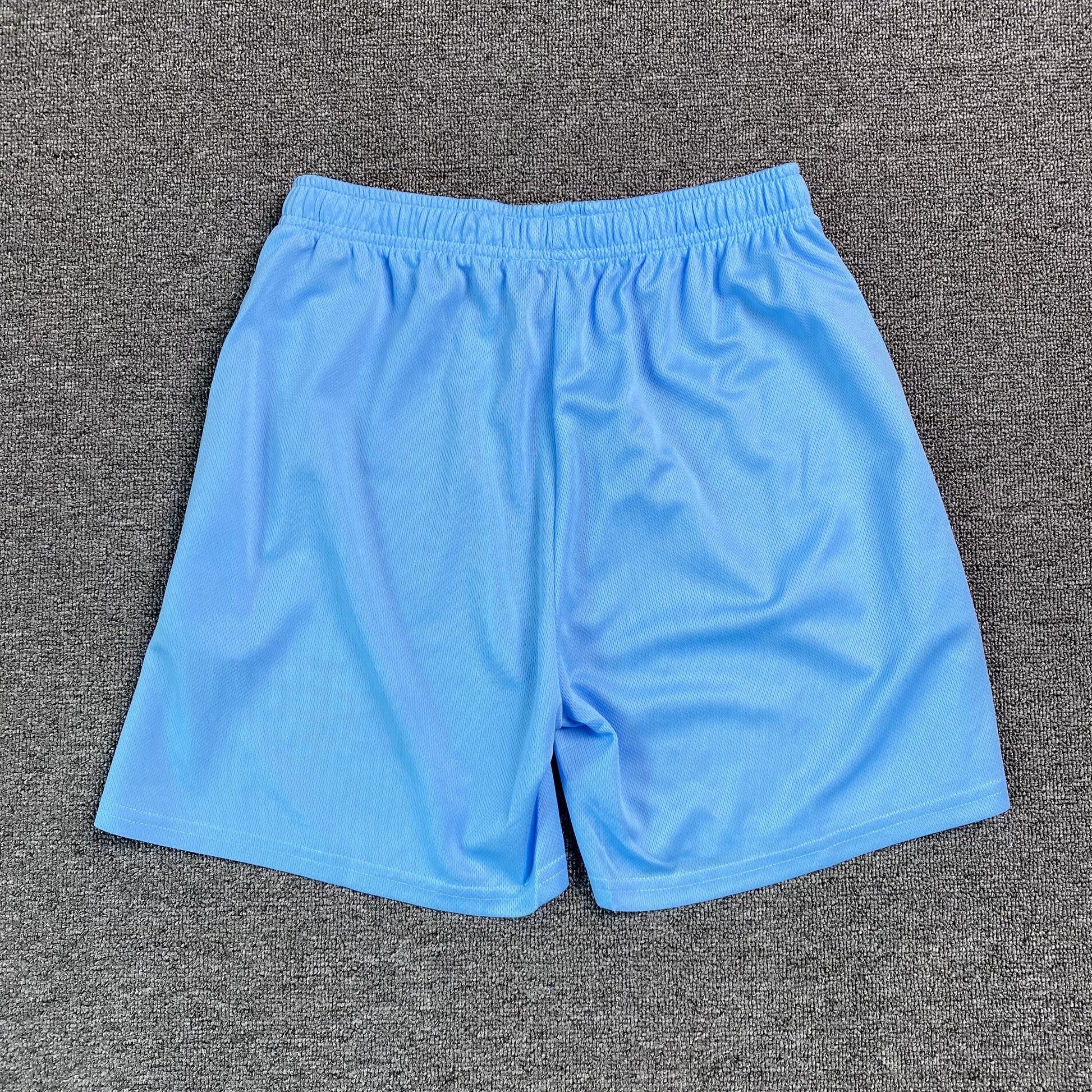 ERIC Emanuel Ee Basic Shorts Carolina - Orange - Blue Unisex Streetwear Limited Edition - The ERIC EMANUEL EE BASIC SHORTS CAROLINA BLUE/ORANGE - REPLICA bring together luxury streetwear aesthetics