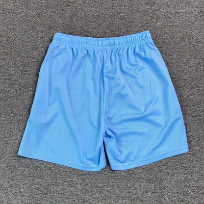 ERIC Emanuel Ee Basic Shorts Carolina - Orange - Blue Unisex Streetwear Limited Edition - The ERIC EMANUEL EE BASIC SHORTS CAROLINA BLUE/ORANGE - REPLICA bring together luxury streetwear aesthetics