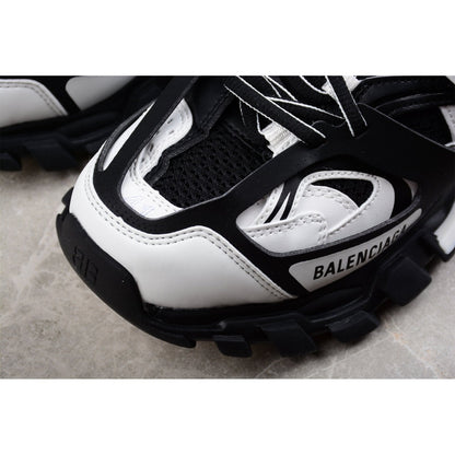 BALENCIAGA Track Mule - White - Black Unisex Streetwear Limited Edition - Introducing the BALENCIAGA Track Mule x Black White, a fusion of athletic innovation and modern