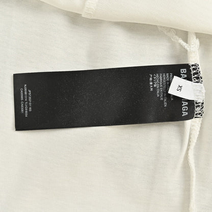 Camiseta Balenciaga con logo azul (blanca)