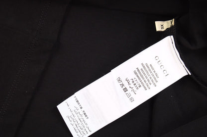 Camiseta Gucci con estampado de perro en negro