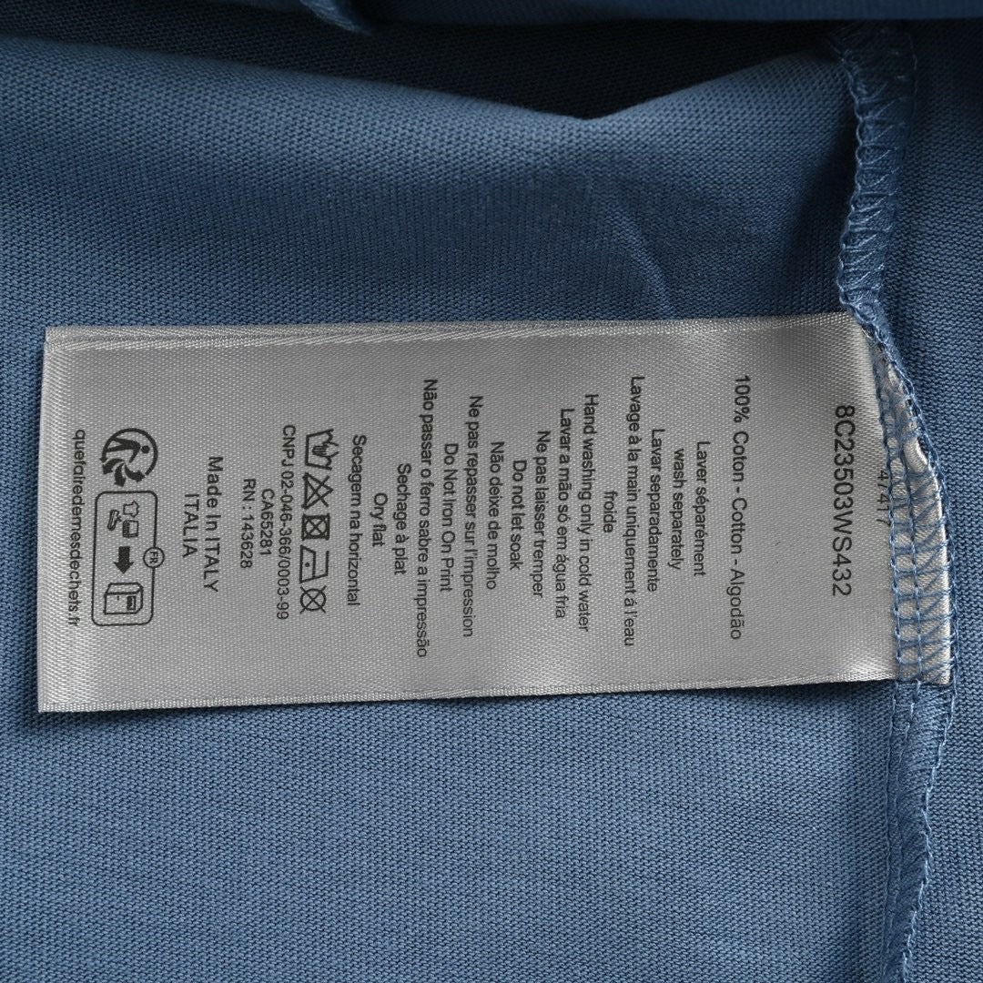 T-shirt Dior avec logo classique (bleu)