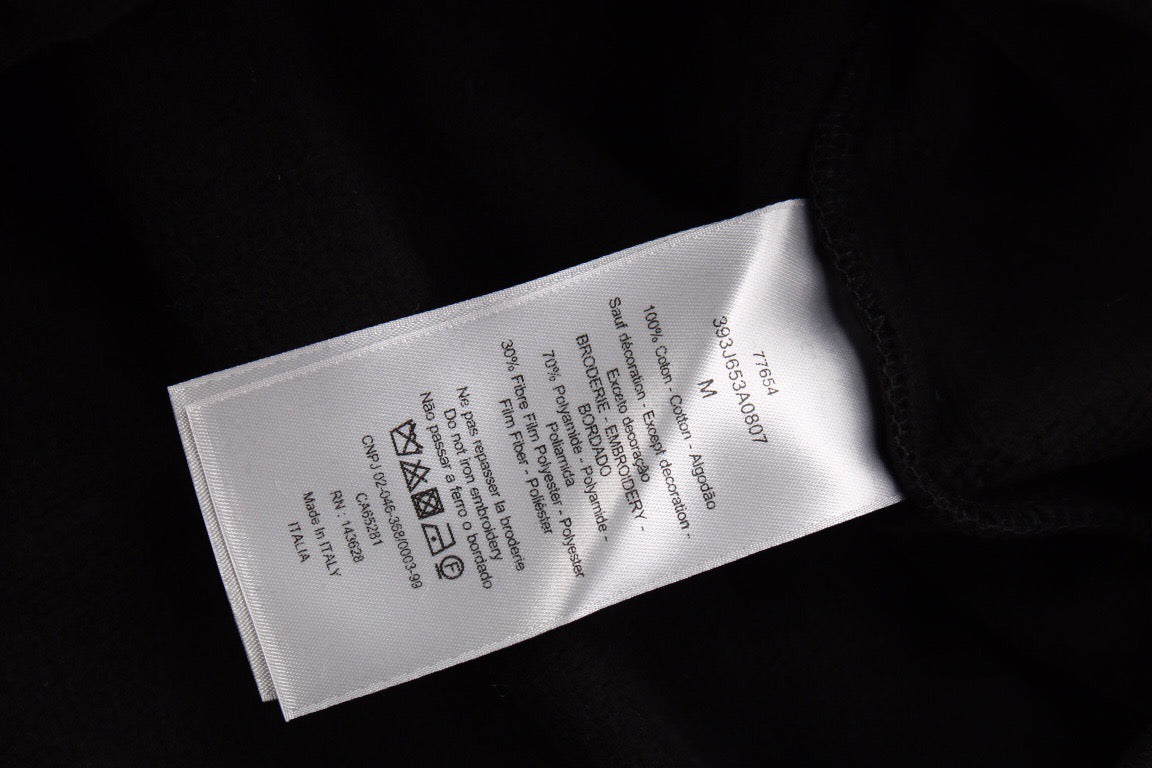 SUDADERA CON CAPUCHA DIOR CON LOGOTIPO DE FLORES NEGRA