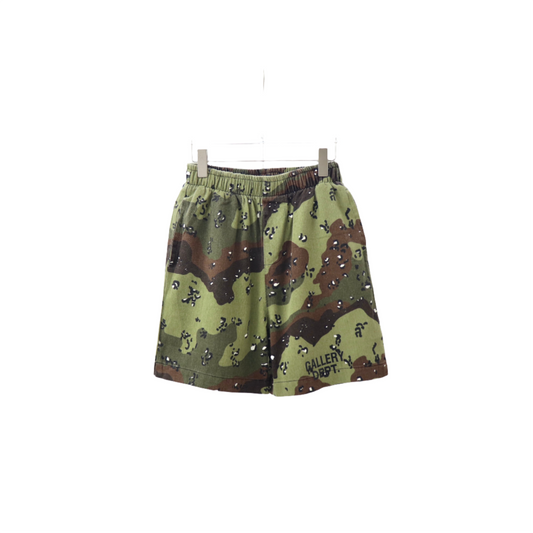 GALLERY Dept Hoodie - Red Unisex Streetwear Limited Edition - **Gallery Dept. Camouflage Shorts: Detailed Product Description** The Gallery Dept. Camouflage Shorts are a stylish