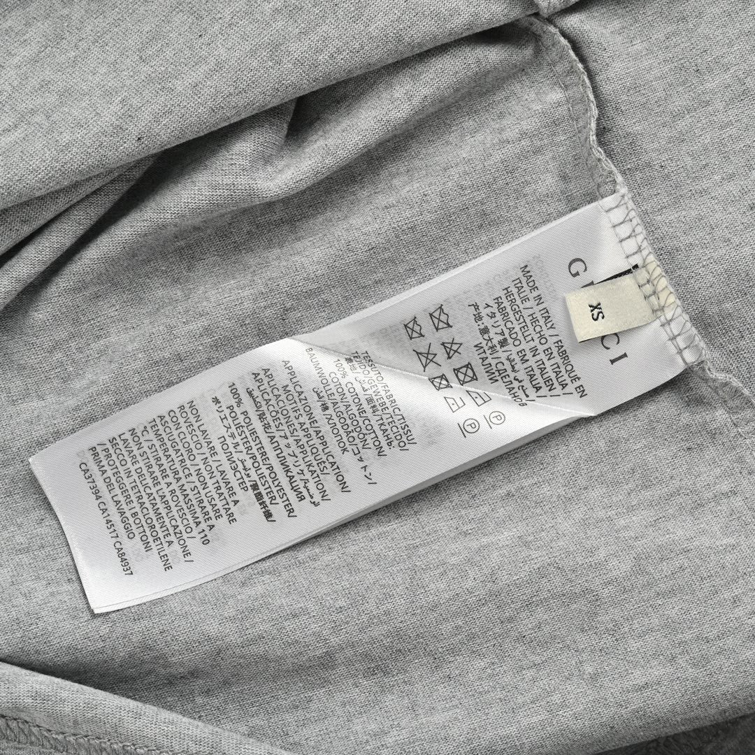 Camiseta Gucci con estampado de dibujos animados (Gris)