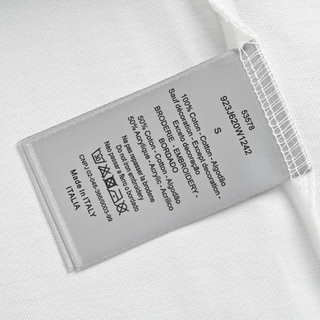 Camiseta con motivo de monograma Dior (blanca)