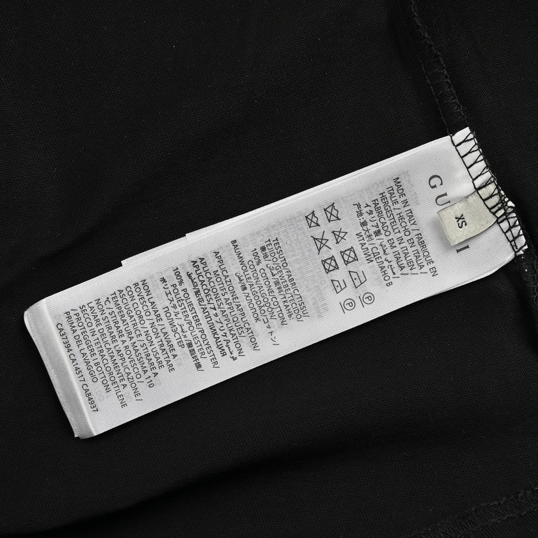 Camiseta Gucci con estampado de dibujos animados (negra)