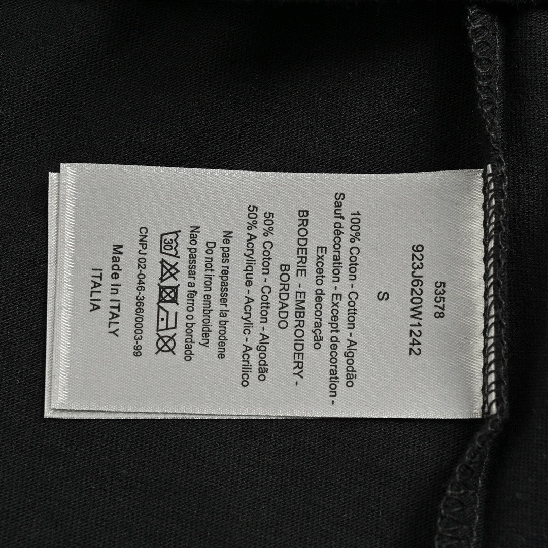 T-shirt Dior à motif griffes (noir)