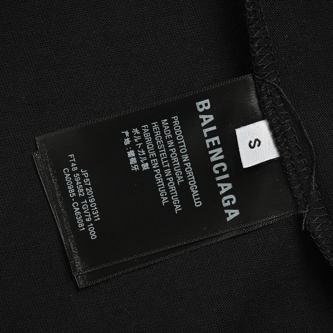 Camiseta con el logo de Balenciaga Paris