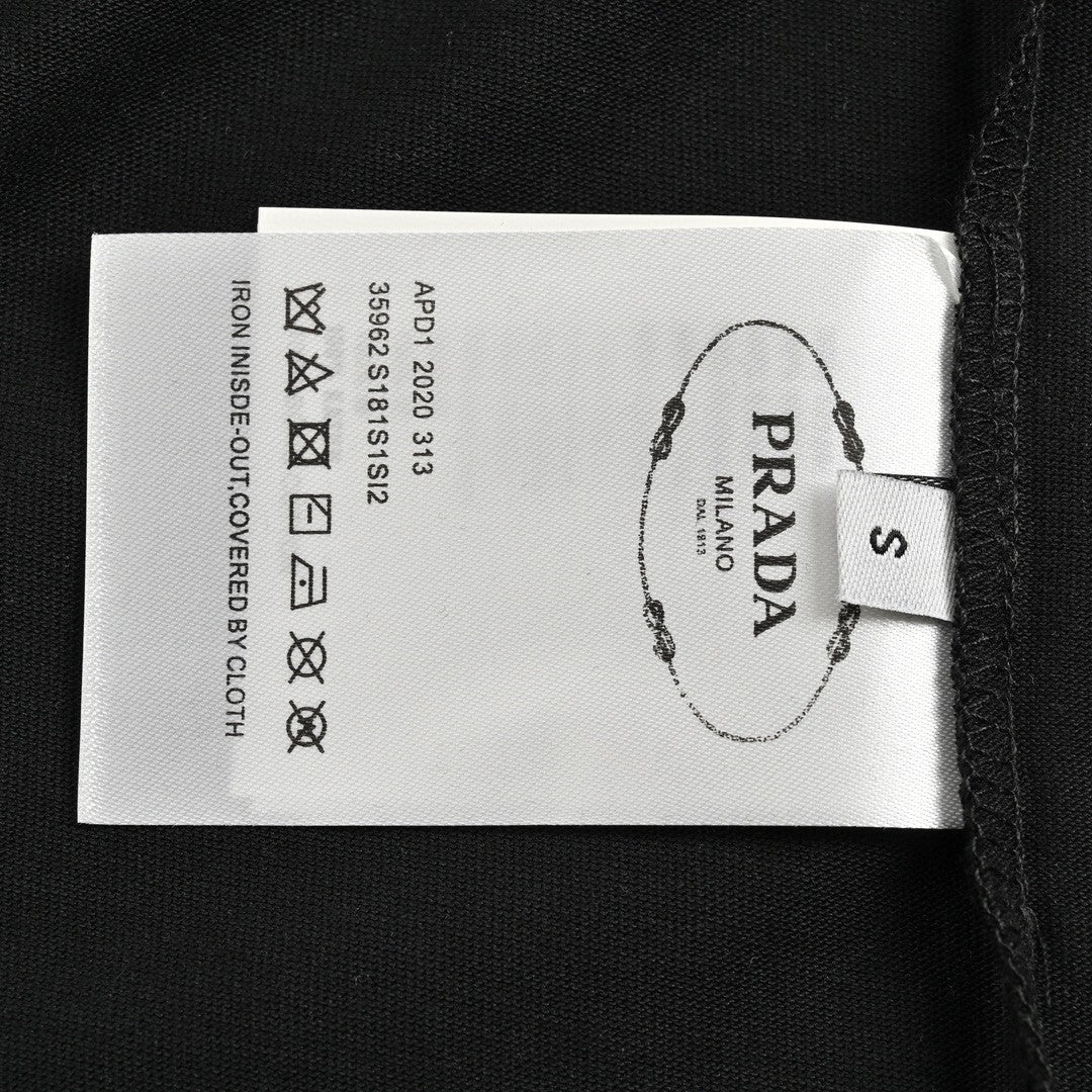 Prada Logo T-Shirt (Black) - box - replica sneakers