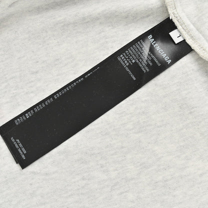 Camiseta gráfica con logo rojo de Balenciaga (Gris)