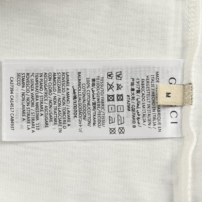 Camiseta blanca adornada de Gucci