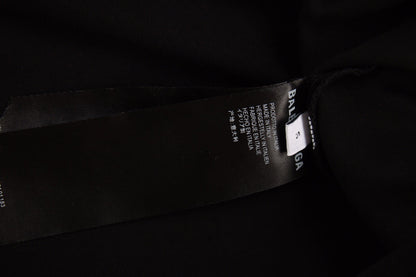 Chemise à manches longues noire avec logo BALENCIAGA