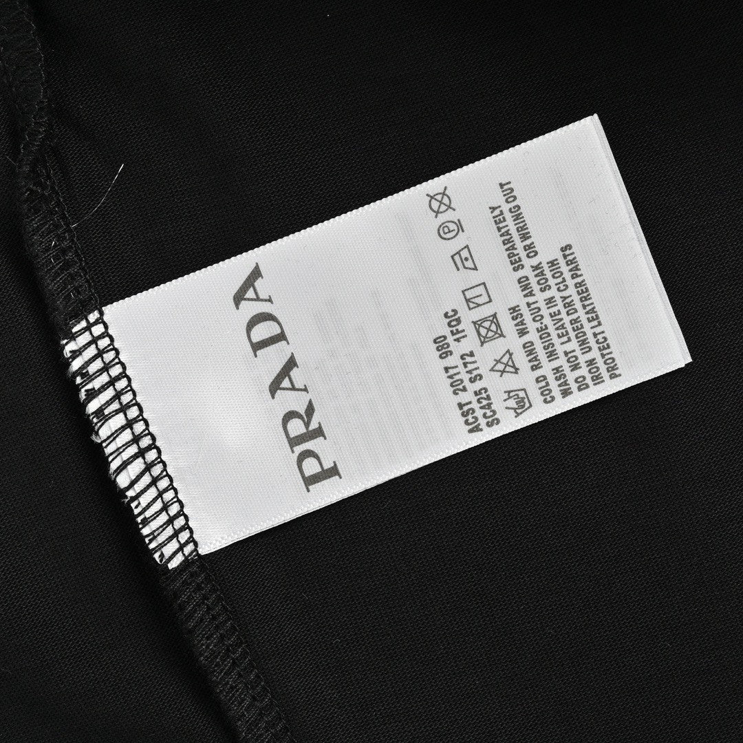 Prada Pop Art Logo T-Shirt (Black) - box - replica sneakers