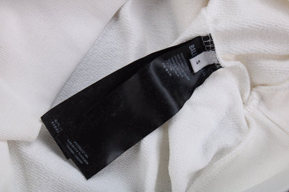 Sudadera blanca con logo de Balenciaga