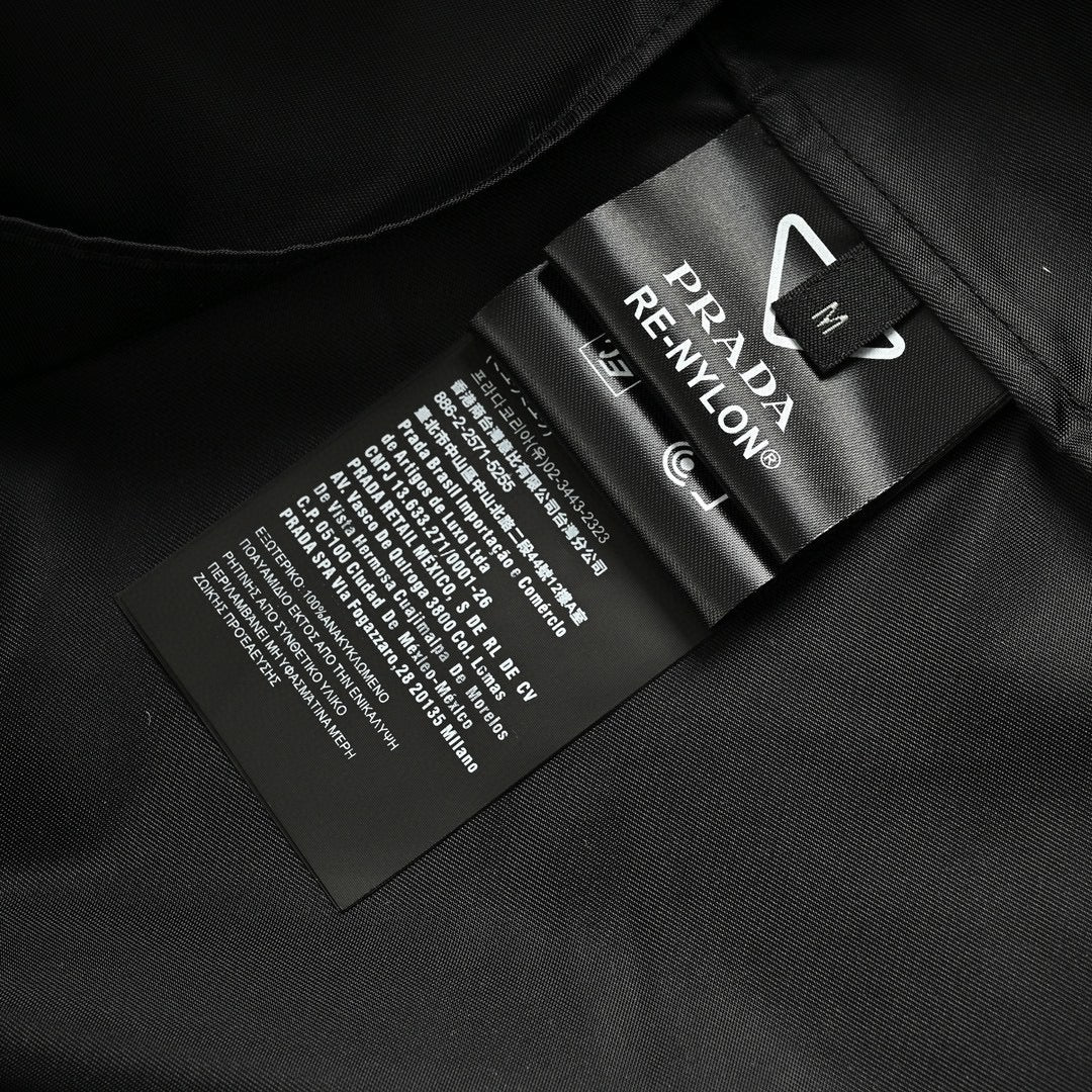 Prada Military Style Jacket - Black - box - replica sneakers