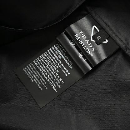 Prada Military Style Jacket - Black - box - replica sneakers