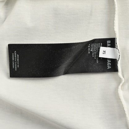 Camiseta Balenciaga con logo estampado ahumado (blanca)