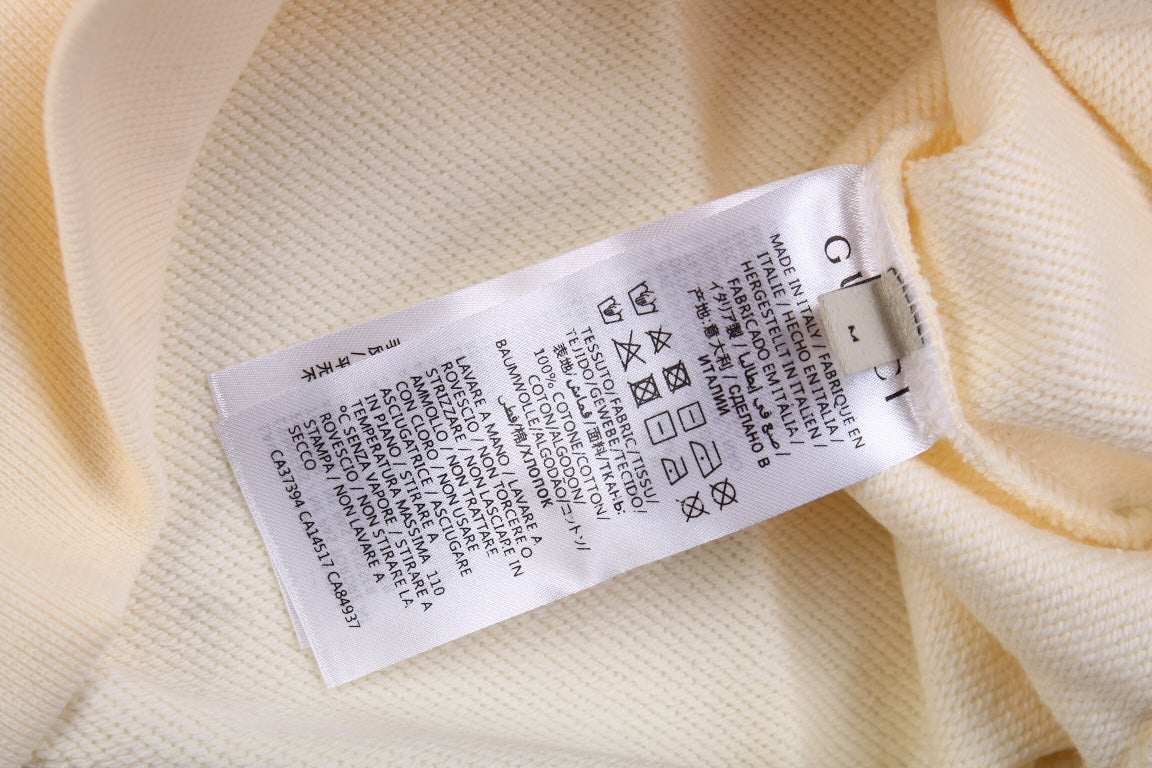 Sudadera con capucha Gucci con logo arcoíris - Crema