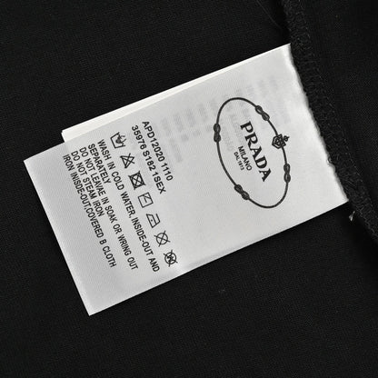 Prada Milano Black Emblem T-Shirt - box - replica sneakers